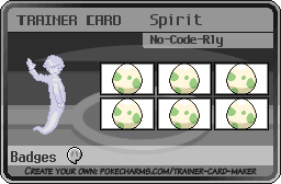 Spirit's Trainer Card