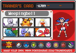 Weepingbell's Trainer Card