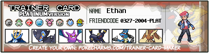 Ethan's Trainer Card
