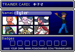 Tyler's Trainer Card