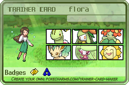 flora's Trainer Card