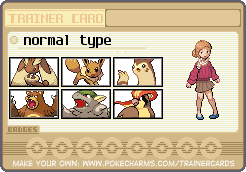 normal type's Trainer Card