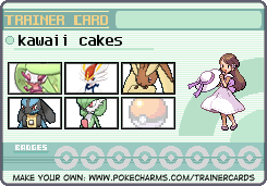 kawaii cakes's Trainer Card